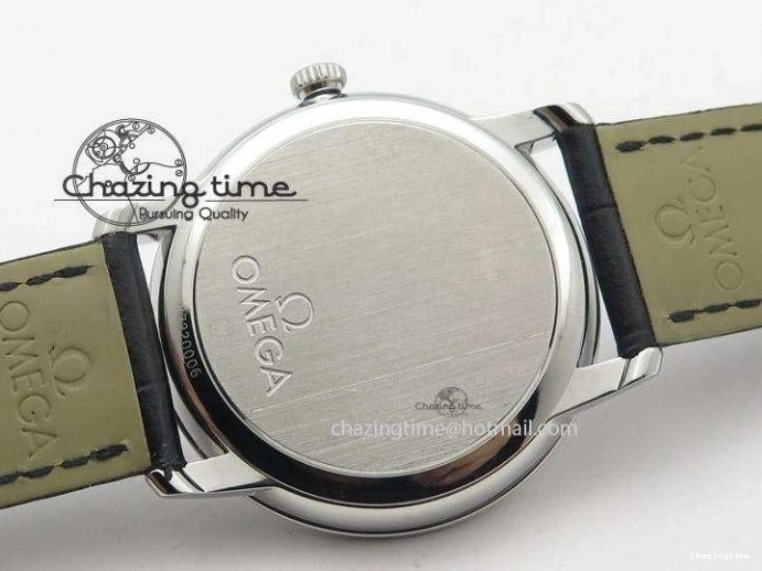 0501 Functional De Ville MK 1:1 Best Edition SS White Dial On Black Leather Strap A 8260